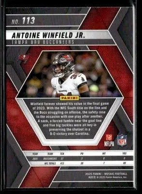 2025 Panini Mosaic #113 Antoine Winfield Jr. - Football Card Single