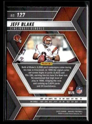 2025 Panini Mosaic #127 Jeff Blake - Football Card Single