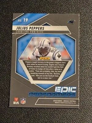 2025 Panini Mosaic #19 Julius Peppers Epic Performers - Football Card Single