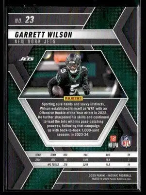 2025 Panini Mosaic #23 Garrett Wilson New York Jets - Football Card Single