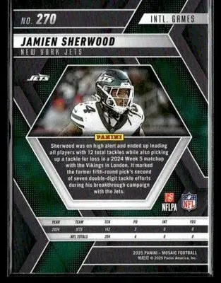 2025 Panini Mosaic #270 Jamien Sherwood - Football Card Single
