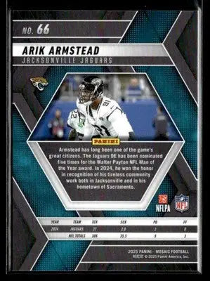 2025 Panini Mosaic #66 Arik Armstead - Football Card Single