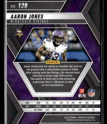 2025 Panini Mosaic Aaron Jones #128 Minnesota Vikings - Trading Cards