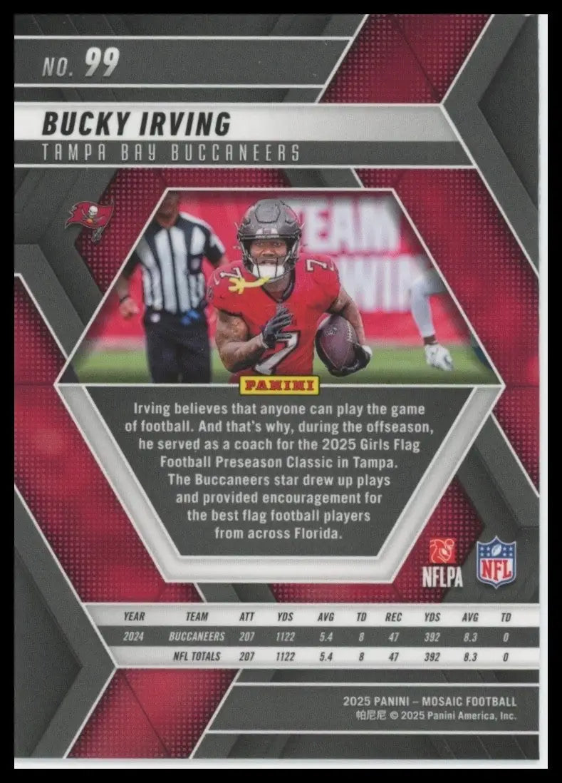 2025 Panini Mosaic - Bucky Irving #99 - Football Card Single