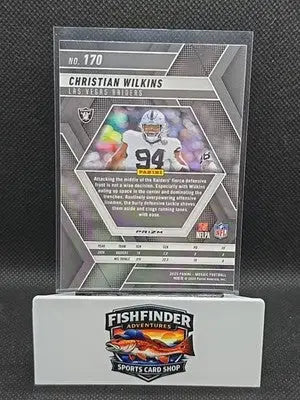 2025 Panini Mosaic - Christian Wilkins #170 Blue Scope Prizm - Football Card Single
