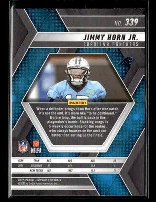 2025 Panini Mosaic Jimmy Horn Jr. #339 RC Carolina Panthers