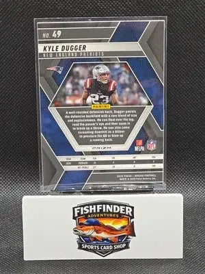 2025 Panini Mosaic - Kyle Dugger #49 Blue Scope Prizm - Football Card Single