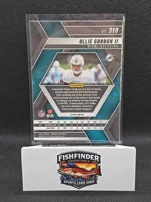 2025 Panini Mosaic - Rookies Ollie Gordon II #310 Green Mosaic Prizm (RC) - Football Card Single