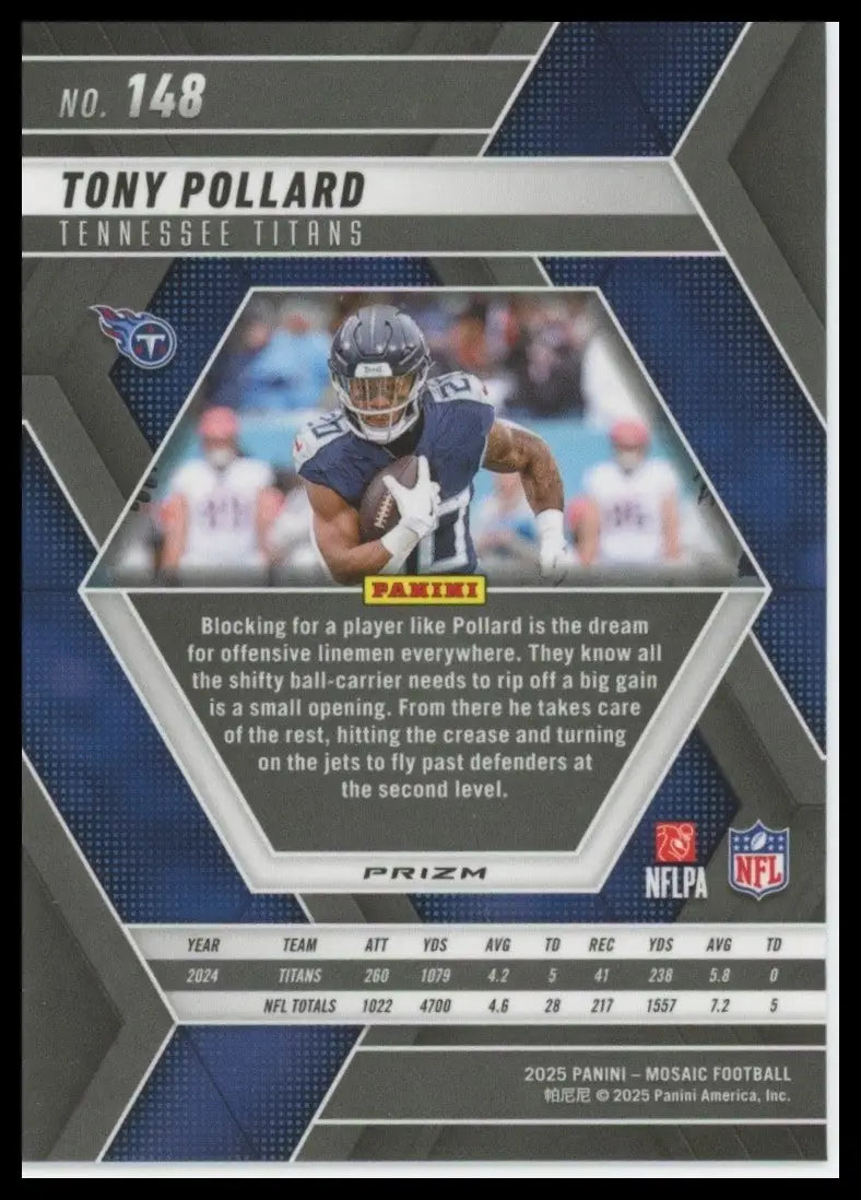 2025 Panini Mosaic - Tony Pollard #148 Mosaic Prizm - Football Card Single