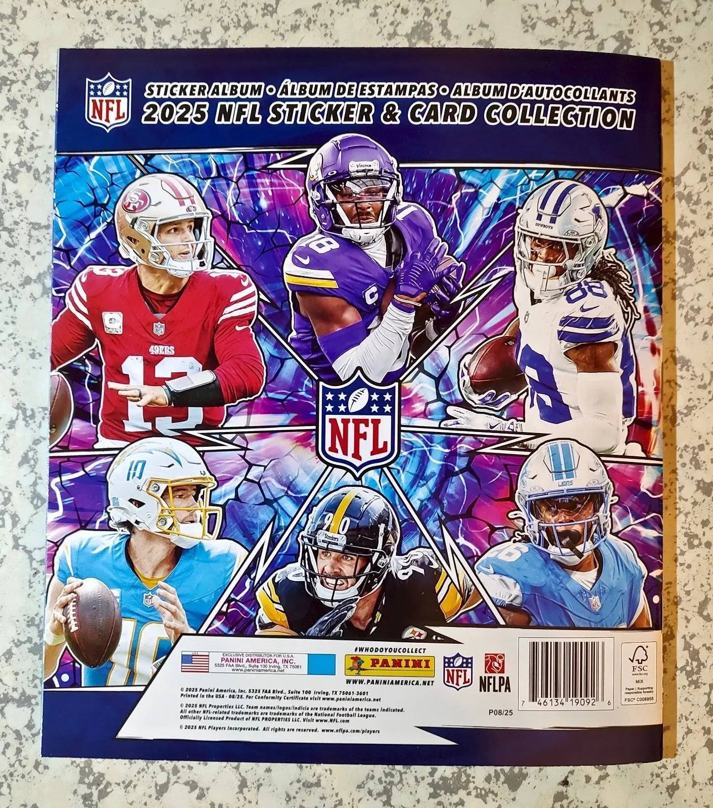 2025 Panini NFL Sticker and Card Collection Sticker Album - New Empty Mint - Football Card Single