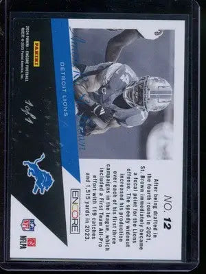 2025 Panini Pacific Encore Amon-Ra St. Brown #12 1/1 Football - Football Card Single