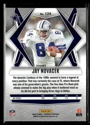 2025 Panini Phoenix Jay Novacek #124 Dallas Cowboys - Football Card Single