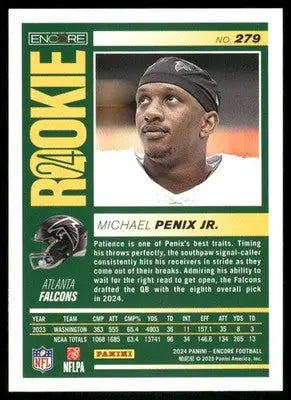 2025 Panini Pinnacle Rookie Michael Penix Jr. #279 RC Football - Football Card Single
