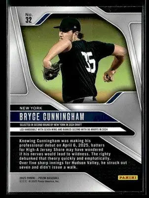 2025 Panini Prizm #32 Bryce Cunningham - Baseball Card Single