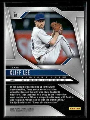 2025 Panini Prizm #61 Cliff Lee - Baseball Card Single