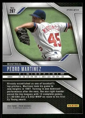 2025 Panini Prizm Baseball Pedro Martinez #287 Baseball - Baseball Card Single