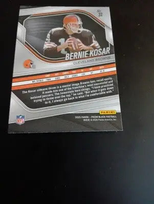 2025 Panini Prizm - Bernie Kosar #31. Cleveland Browns. NRMT+ - Football Card Single