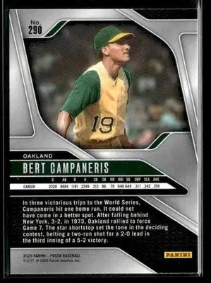 2025 Panini Prizm Bert Campaneris #290 Oakland Athletics