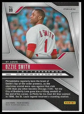 2025 Panini Prizm Blue Ice Prizms #99 Ozzie Smith
