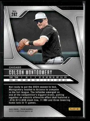 2025 Panini Prizm Colson Montgomery #262 Chicago White Sox