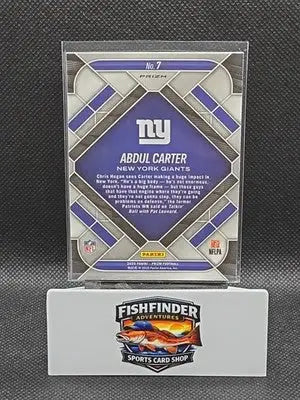 2025 Panini Prizm - Emergent Abdul Carter #7 Green Prizm (RC) - Football Card Single