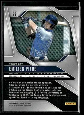 2025 Panini Prizm Emilien Pitre #79 Tampa Bay Rays