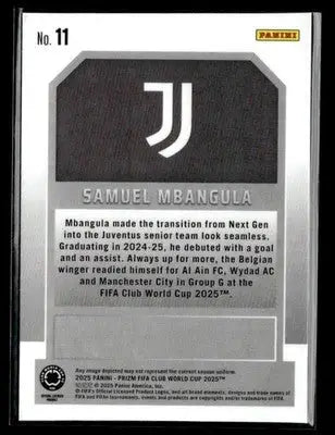 2025 Panini Prizm FIFA Club World Cup #11 Samuel Mbangula New Era - Soccer Card Single