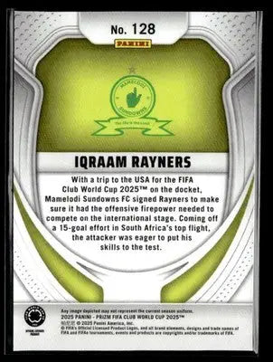 2025 Panini Prizm FIFA Club World Cup #128 Iqraam Rayners - Soccer Card Single