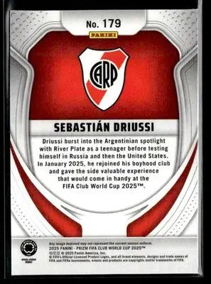 2025 Panini Prizm FIFA Club World Cup #179 Sebastian Driussi - Soccer Card Single