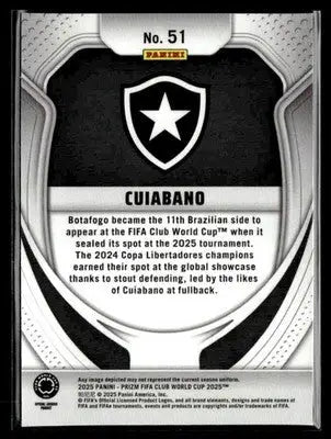 2025 Panini Prizm FIFA Club World Cup #51 Cuiabano - Soccer Card Single