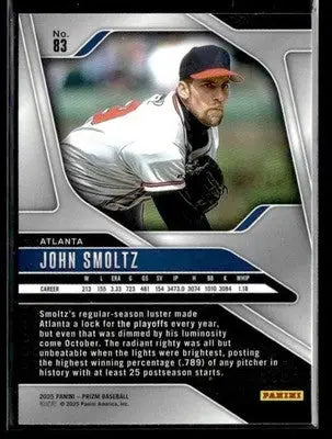 2025 Panini Prizm John Smoltz #83 Atlanta Braves