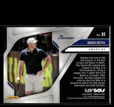 2025 Panini Prizm LIV Brooks Koepka #83 Smash - Other
