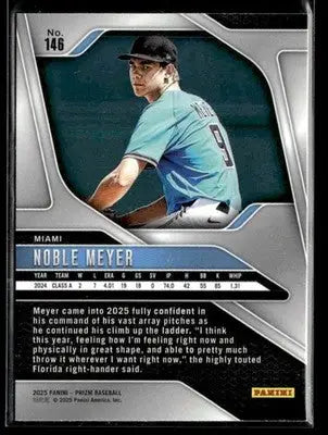 2025 Panini Prizm Noble Meyer #146 Miami Marlins