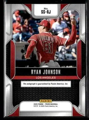 2025 Panini Prizm #SS-RJ Ryan Johnson Sensational Signatures - Baseball Card Single