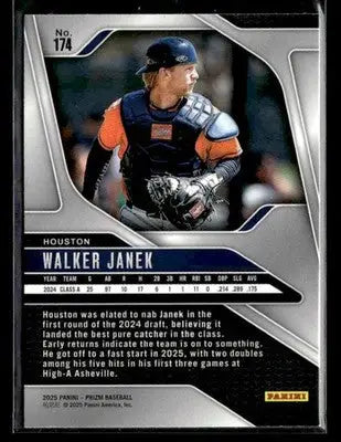 2025 Panini Prizm Walker Janek #174 Houston Astros