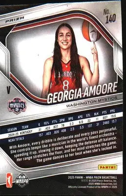 2025 Panini Prizm WNBA Blue Velocity Prizms #140 Georgia Amoore - Basketball Card Single
