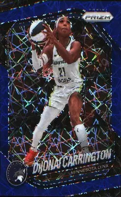 2025 Panini Prizm WNBA Blue Velocity Prizms #9 DiJonai Carrington - Basketball Card Single