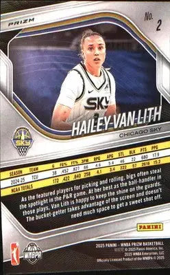 2025 Panini Prizm WNBA Green Prizms #2 Hailey Van Lith - Basketball Card Single