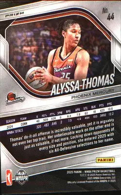 2025 Panini Prizm WNBA Green Prizms #44 Alyssa Thomas - Basketball Card Single