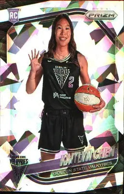 2025 Panini Prizm WNBA Ice Prizm #143 Kaitlyn Chen - Basketball Card Single