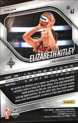 2025 Panini Prizm WNBA Ice Prizm #41 Elizabeth Kitley - Basketball Card Single