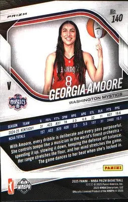 2025 Panini Prizm WNBA Ice Prizms #140 Georgia Amoore - Basketball Card Single