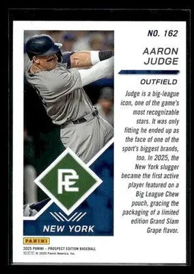 2025 Panini Prospect Edition Aaron Judge #162 New York Yankees - Baseball Card Single