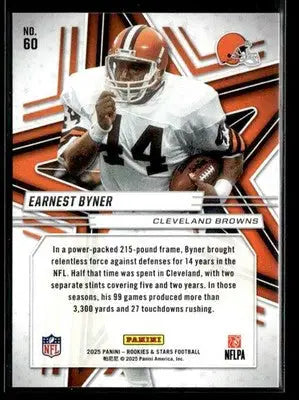 2025 Panini Rookies & Stars Earnest Byner #60 Cleveland Browns - Football Card Single