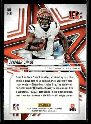 2025 Panini Rookies & Stars Ja’Marr Chase #56 Cincinnati Bengals - Football Card Single