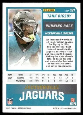 2025 Panini Score Tank Bigsby #121 Football - Football Card Single