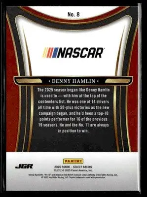 2025 Panini Select #8 Denny Hamlin Sensations - Other