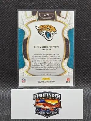 2025 Panini Select - Concourse Bhayshul Tuten #29 Pink Shock Prizm (RC) - Football Card Single
