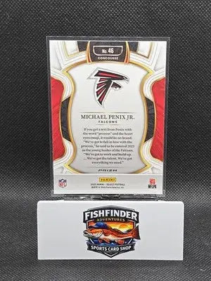 2025 Panini Select - Concourse Michael Penix Jr. #46 Pink Shock Prizm - Football Card Single