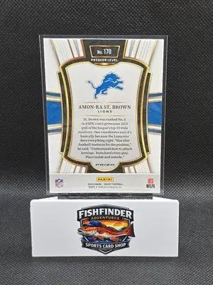 2025 Panini Select - Premier Level Amon-Ra St. Brown #170 Black & Gold Shock... - Football Card Single